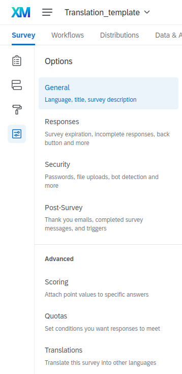 Translating Survey Buttons